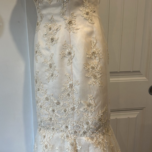 Justin Alexander Wedding Dress - not white - light gold - Picture 4 of 17